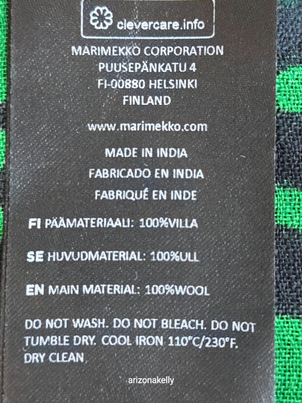 NWOT Marimekko Wool Fiore Scarf Iso Pikkulempi Finland Design - Picture 6 of 15